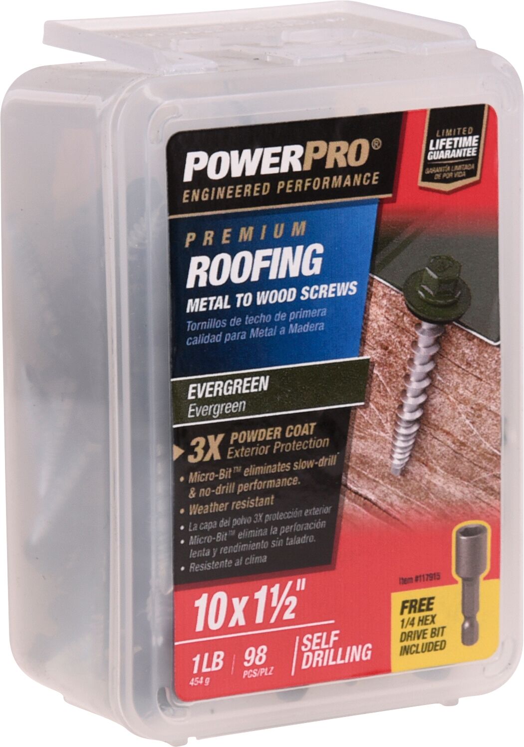 Roofing Metal to Wood Self-Drilling Screws
