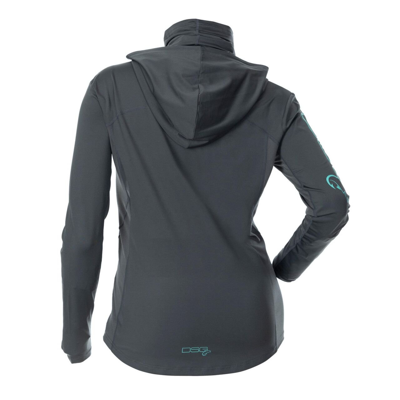 Chloe Hooded Sun Shirt in Slate