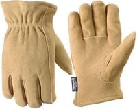 Men's Deerskin Full Split Leather Slip-on Winter Gloves