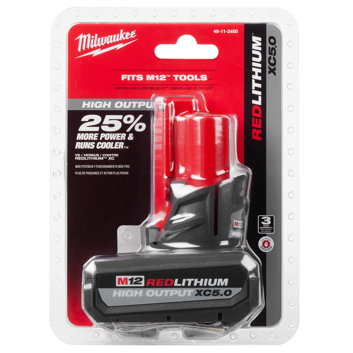 Milwaukee M12 REDLITHIUM HIGH OUTPUT XC5.0 Battery Pack