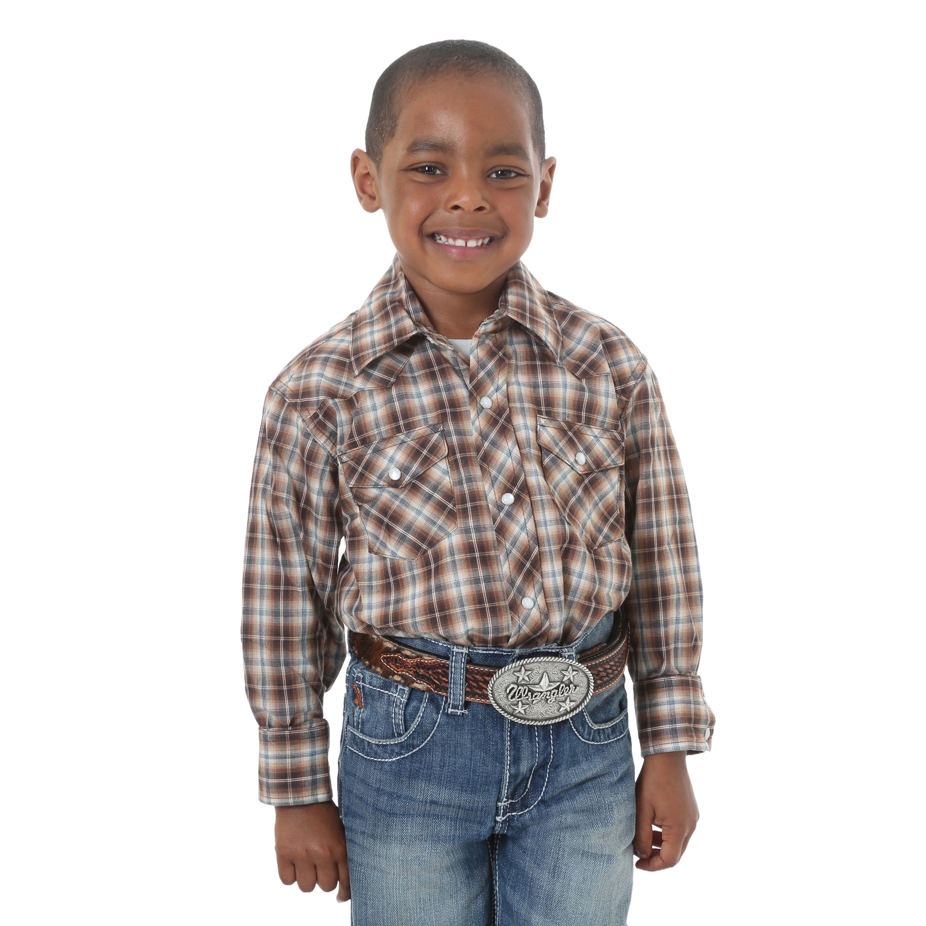 Kid's Dress Western Long Sleeve Buttondown