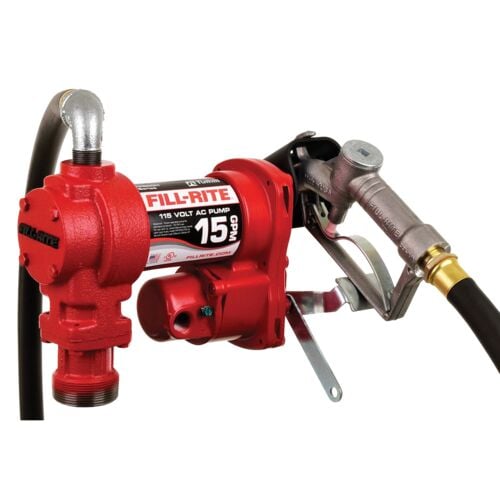 115V AC 15 GPM Fuel Transfer Pump with Nozzle - FR610H