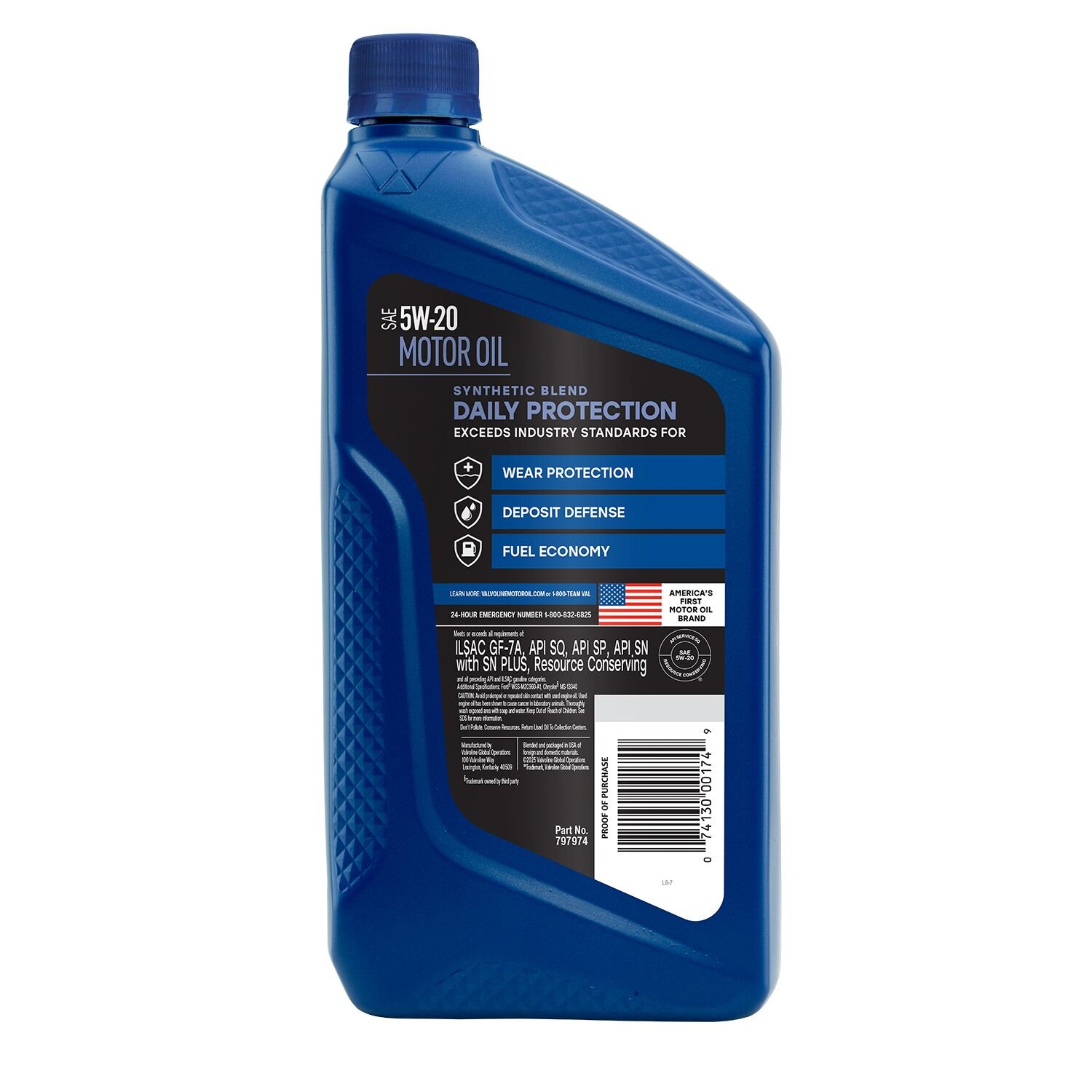 5W-20 Daily Protection Synthetic Blend Motor Oil