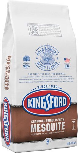 Charcoal Briquets with Mesquite - 16 Lb