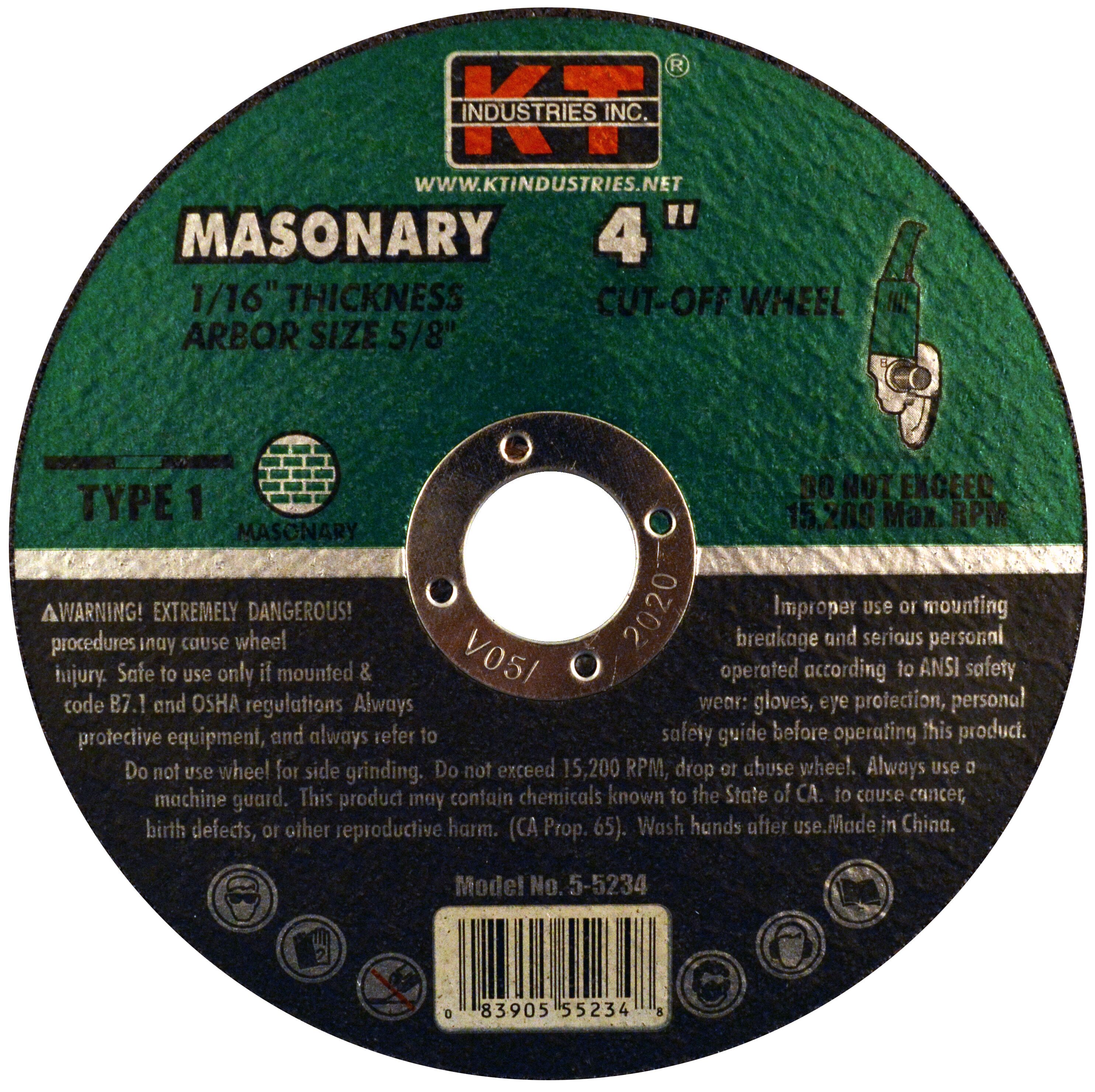 MTP 3" X 7/16" Cut-Off Wheel – Multi-Material For Wood, Metal, Plastic, Masonry – Fits Milwaukee Ryobi - View #2