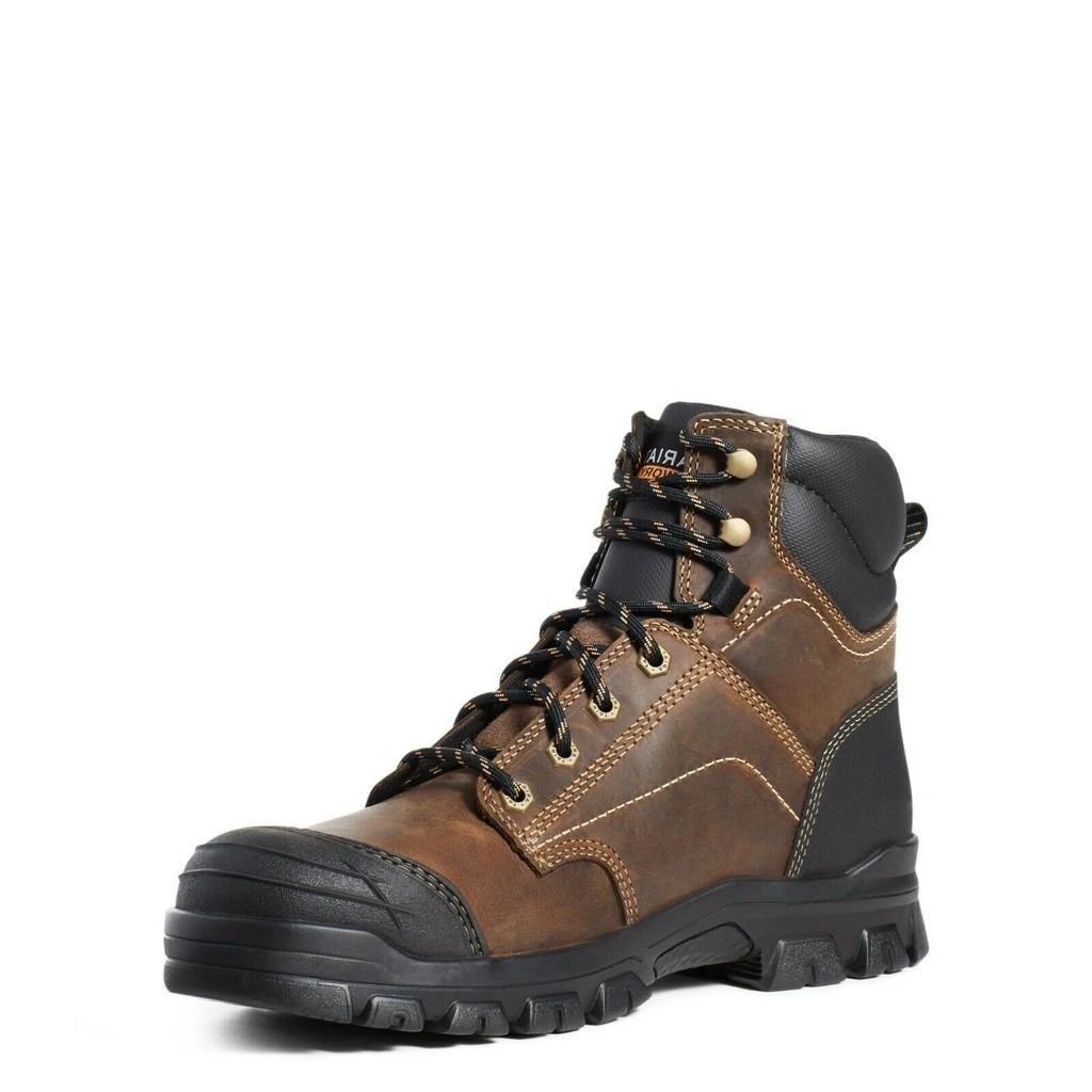 Men's Treadfast 6" Steel Toe Work Boot in Distressed Brown
