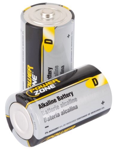 D-Cell Alkaline Batteries - 2 Pack