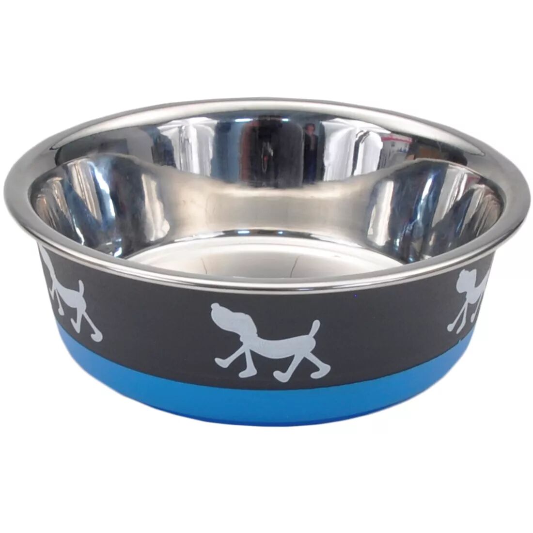 Maslow Non-Skid Pup Design Dog Bowls