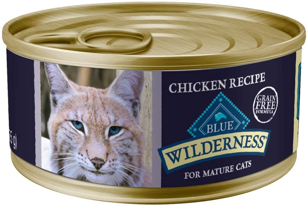 Blue Buffalo Wilderness Chicken Grain Free Mature Adult Canned Cat