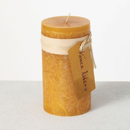 Brown Sugar Timber Pillar Candle