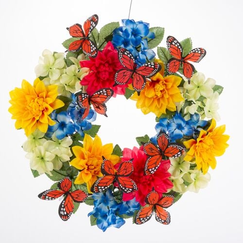 Mixed Floral Memorial Wreath - Assorted