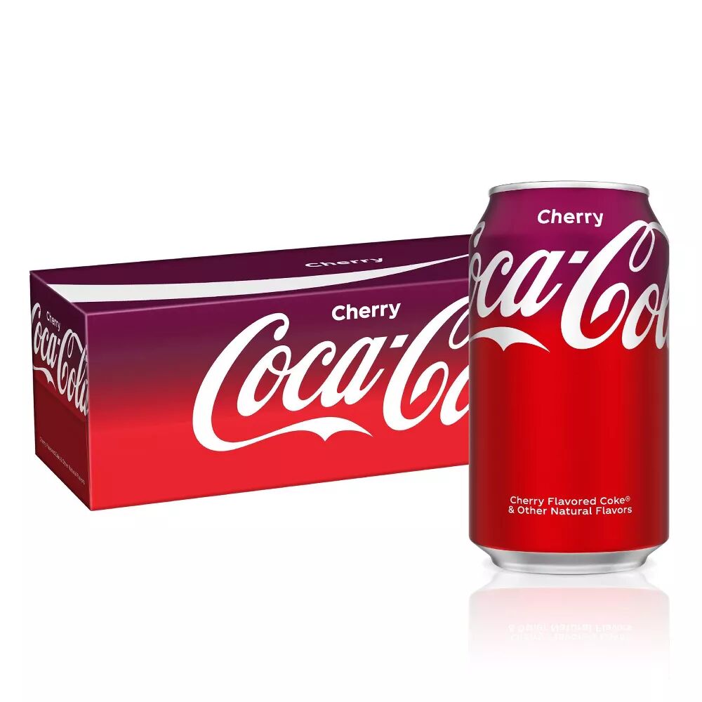 Coca Cola Cherry Cola Soda - 12-Pack of 12 oz Cans