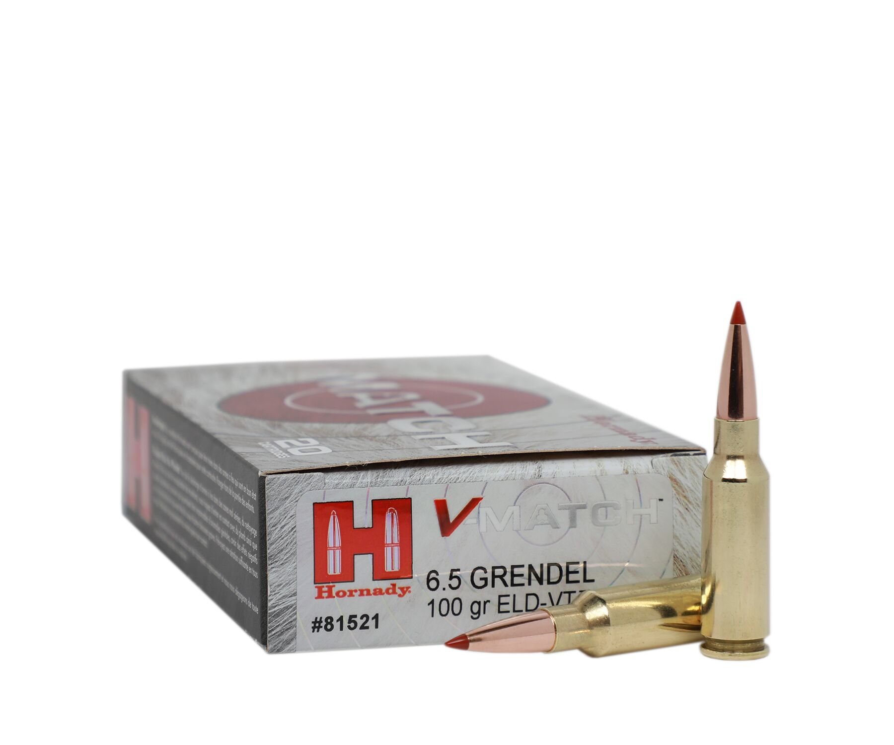 Hornady V-Match 6.5 Grendel 100 gr. 20 Rd Rifle Ammunition