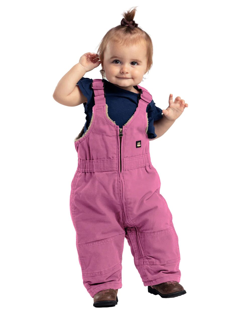 Infant Softstone Insulated Duck Bib Overall in Desert Rose