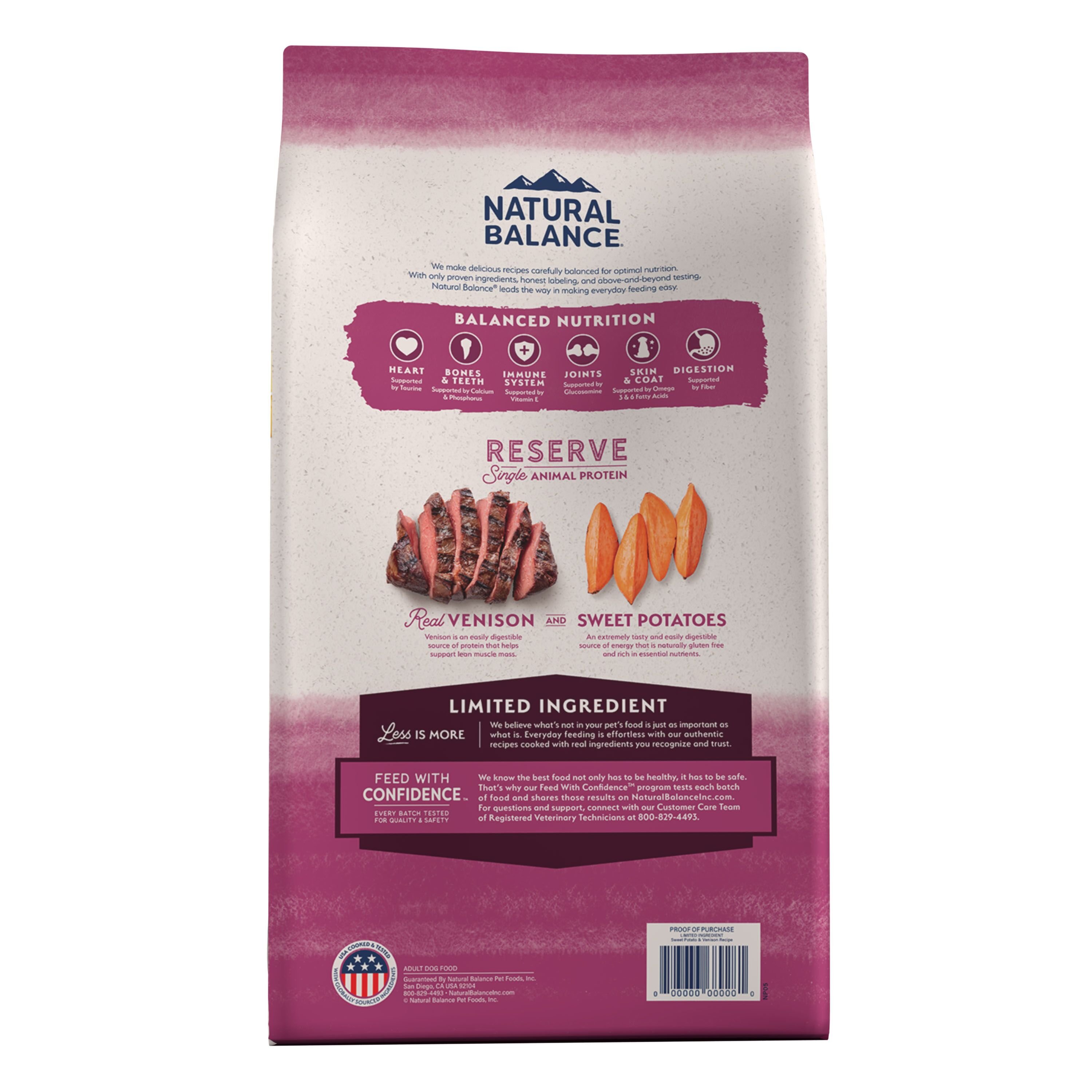 Sweet Potato & Venison Recipe Dry Dog Food