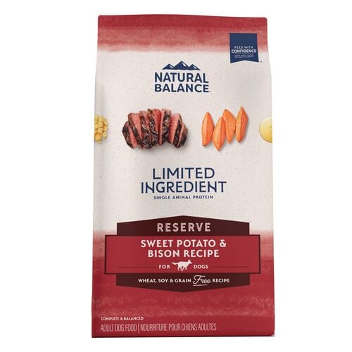 Sweet Potato & Bison Recipe Dry Dog Food - 22 Lb