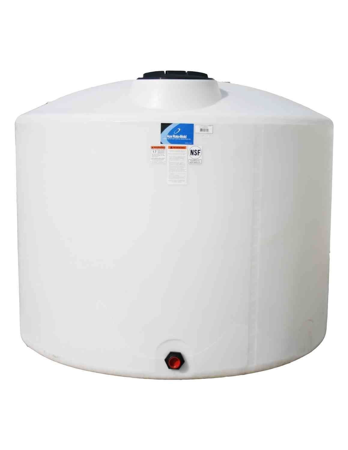 ワタ 1/5 Ace Roto-Mold Vertical Storage Tank - 1500 Gallon