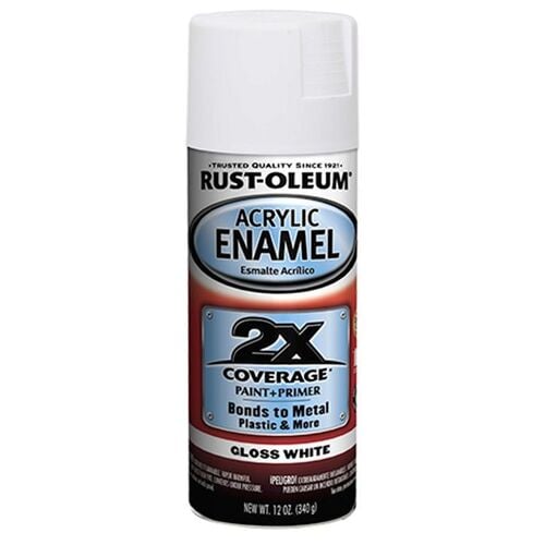 Acrylic Enamel 2X Spray Paint in Gloss White - 12 oz
