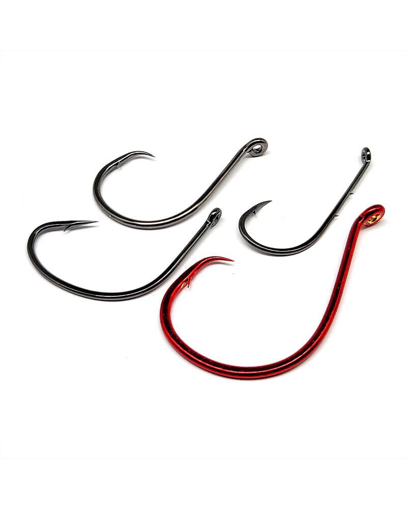 best hooks for cat fish 9KM Catfish Big River Hooks 25~100Pcs Live Cut Bait Fishing Hook  9km-dwlife sharp points Pre-Tied Trophy Catfishing Leaders Hangry