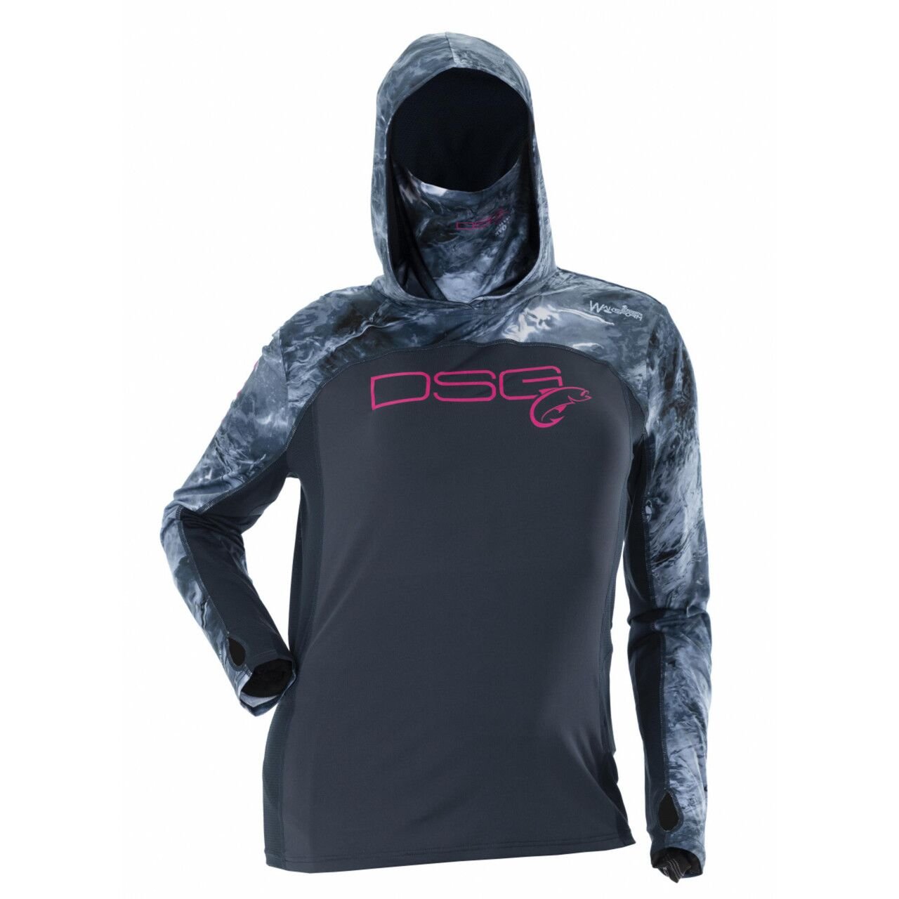 Chloe Hooded Sun Shirt in Deep Waters