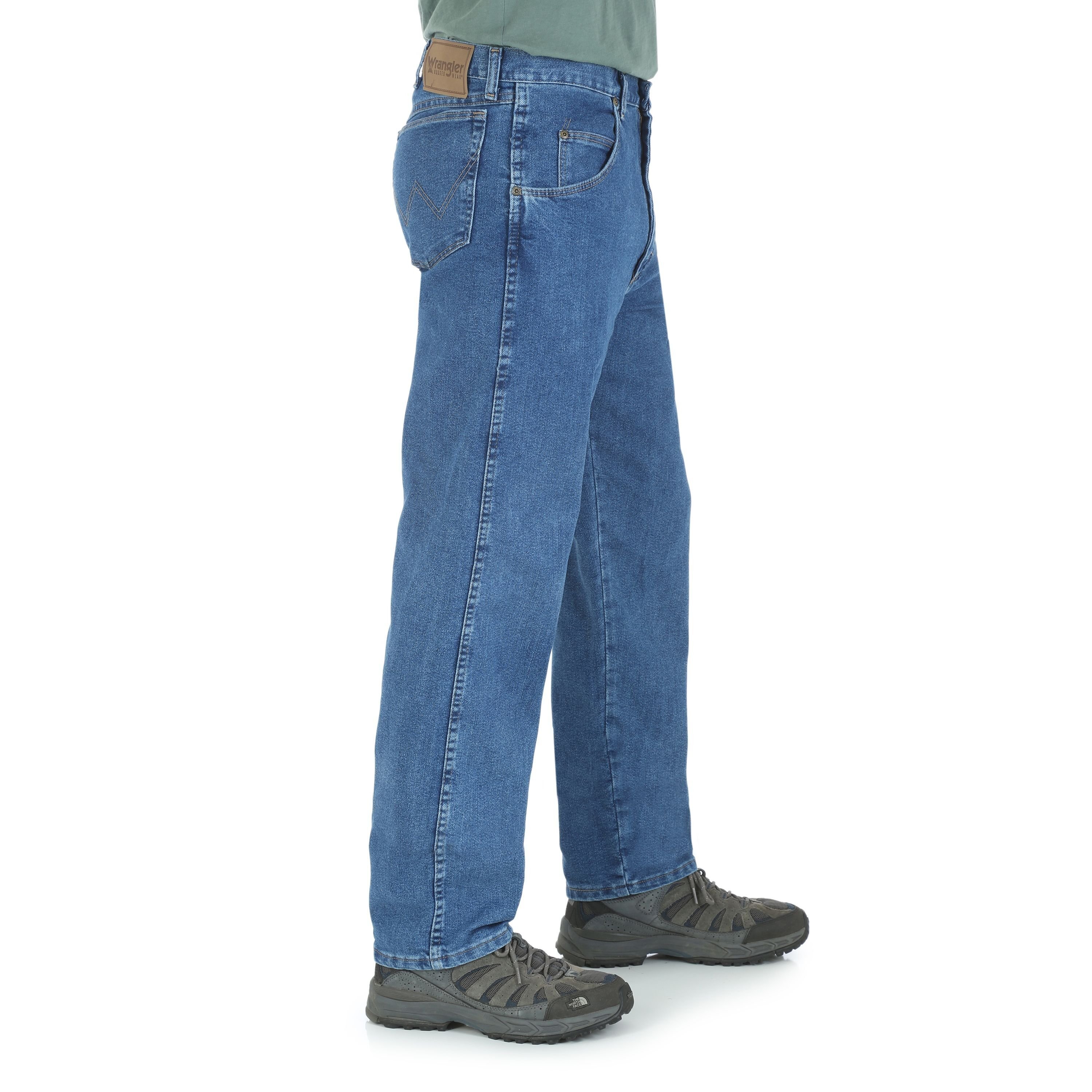 Men's Rugged Wear Relaxed Stretch Flex Denim Jean in Stonewashed
