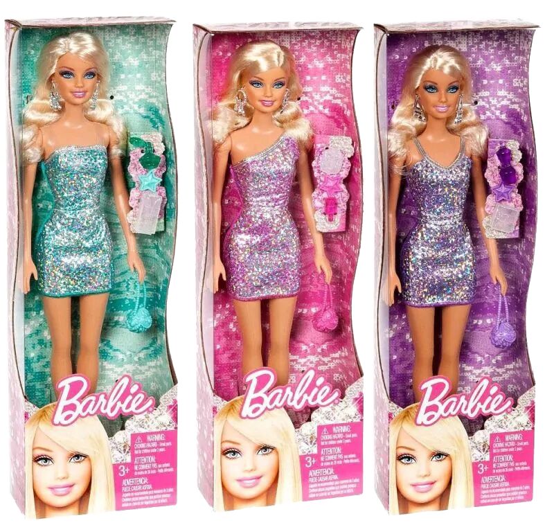 Barbie Glitz Brunette Hair Doll Assorted
