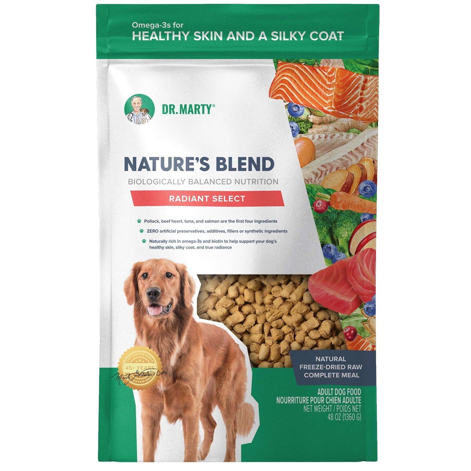 Marty Nature's Blend Radiant Select Freeze Dried Dog Food 48 oz