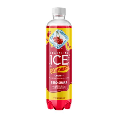 Starburst Cherry Flavored Sparkling Water - 17 oz