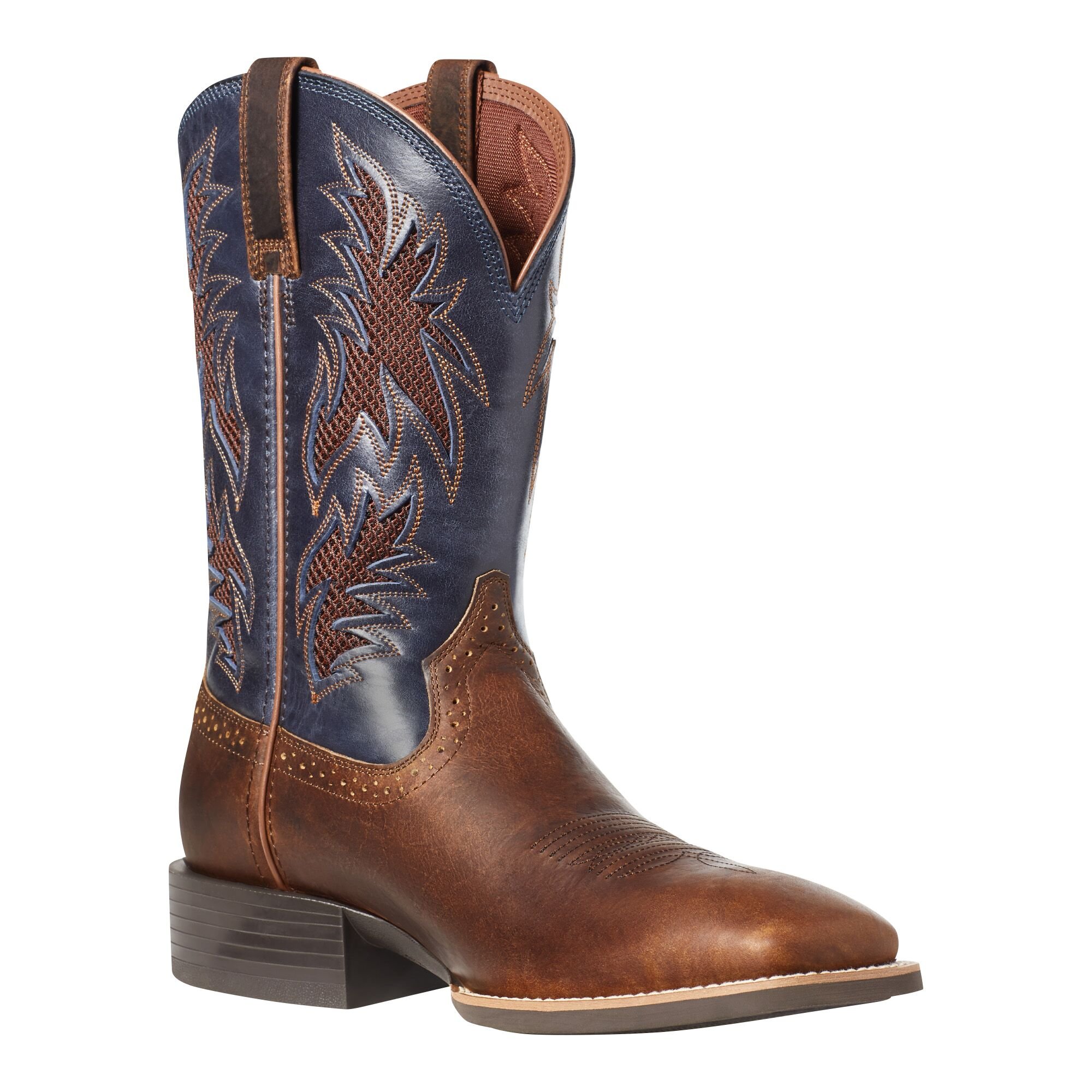 Men's Sport Cool VentTEK Cowboy Boot in Bar Top Brown