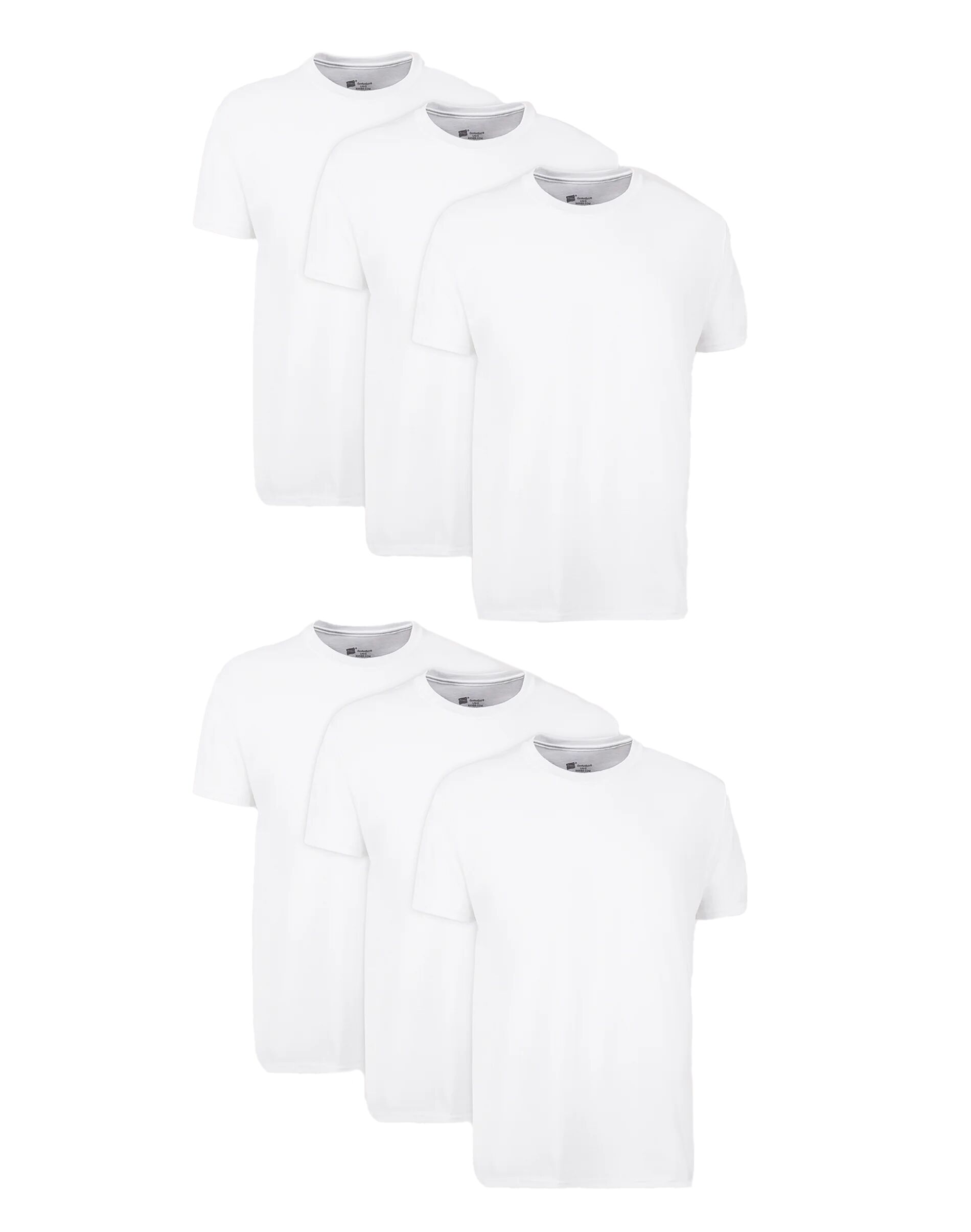 Men's 6-Pack Crewneck Tagless Undershirts