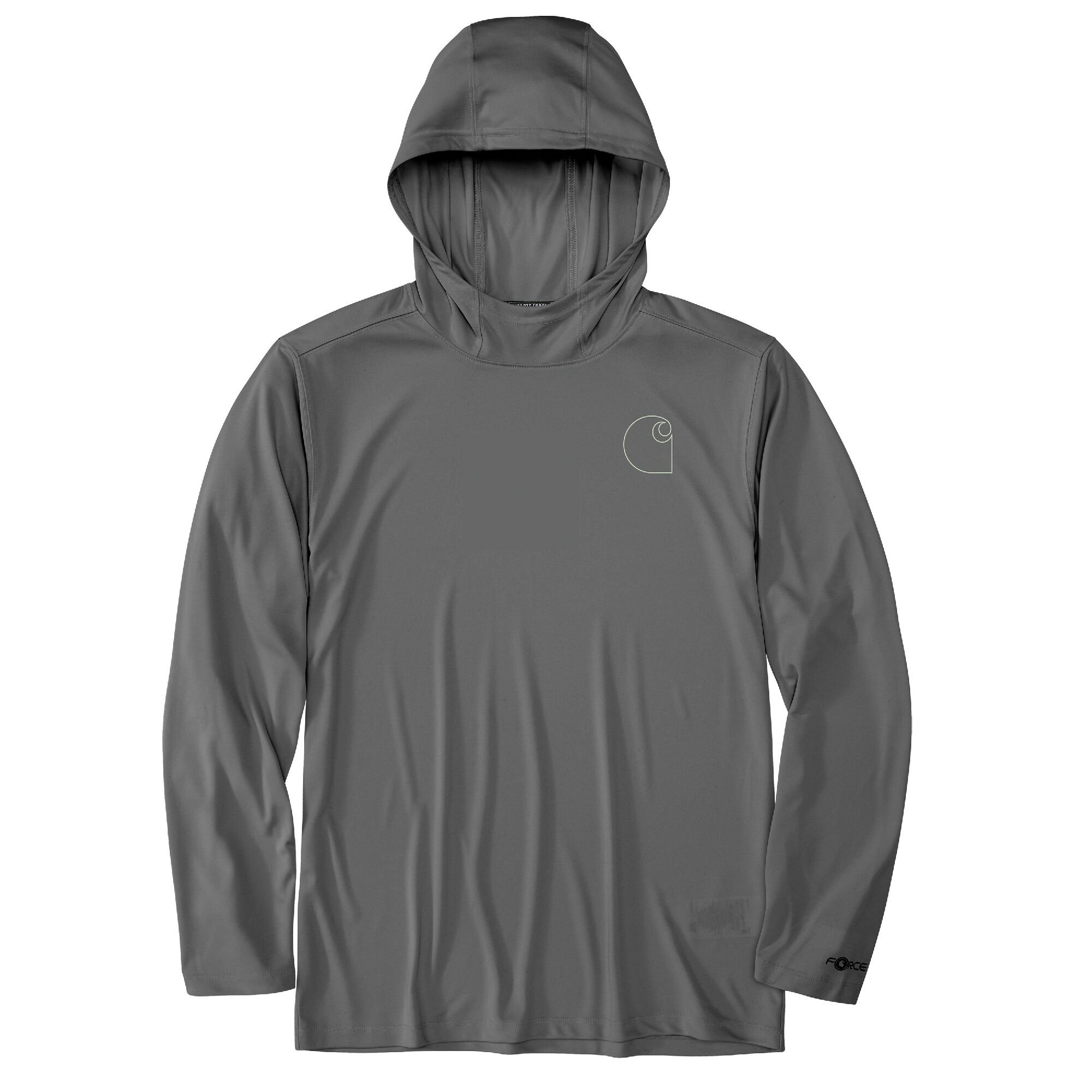 Men's Force Sun Defender Lightweight Logo Graphic Hooded Long Sleeve T-Shirt