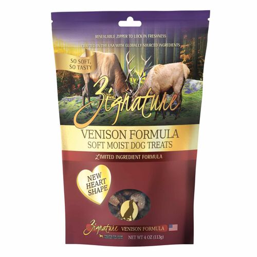 Venison Formula Soft Moist Dog Treats Limited Ingredient Dog Treats - 4 oz
