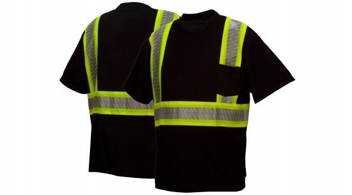 Men's Reflective With Broken Heat Sealed Tape T-Shirt
