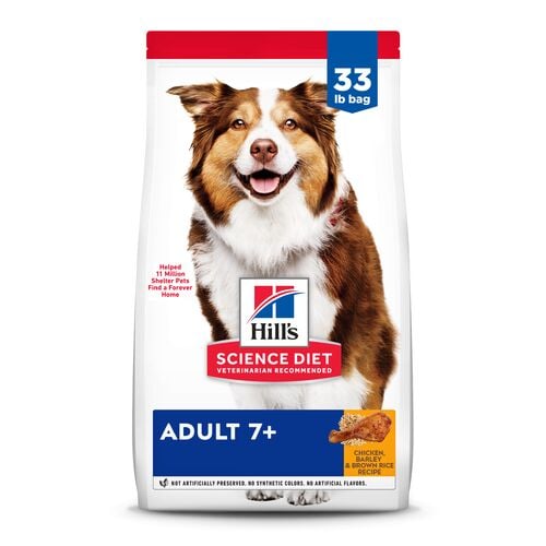 Adult 7+ Chicken Meal Barley & Rice Recipe Dog Food