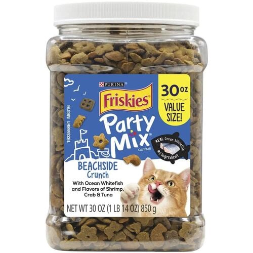 Party Mix Beachside Crunch Cat Treats - 30 oz