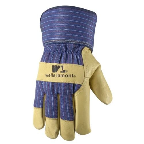 Men's Heavy Duty Leather Palm Winter Work Gloves - M