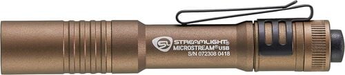 MicroStream 250-Lumen Flashlight with USB Rechargeable Battery in Coyote