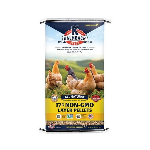 17% Non-GMO Layer Pellets for Chickens - 50 Lb