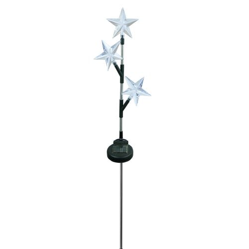 Solar Patriotic Stars Triple Garden Stake