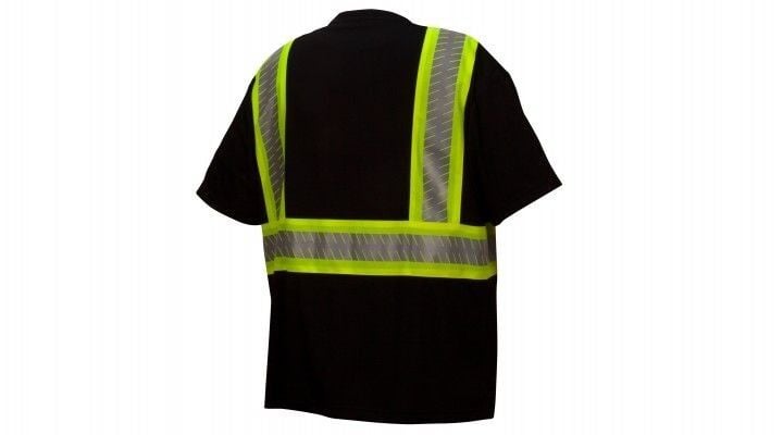 Men's Reflective With Broken Heat Sealed Tape T-Shirt