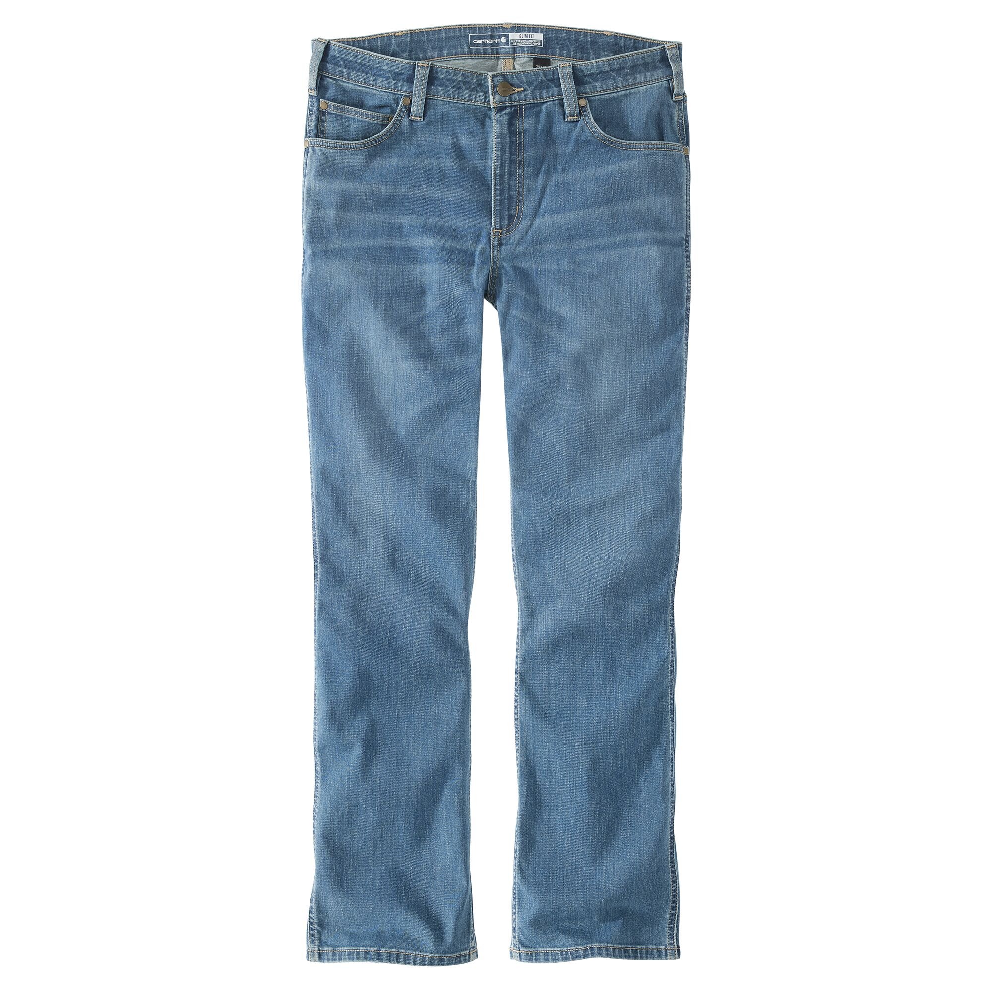 Men's Rugged Flex Slim Fit Low-Rise Boocut Jeans in Fender