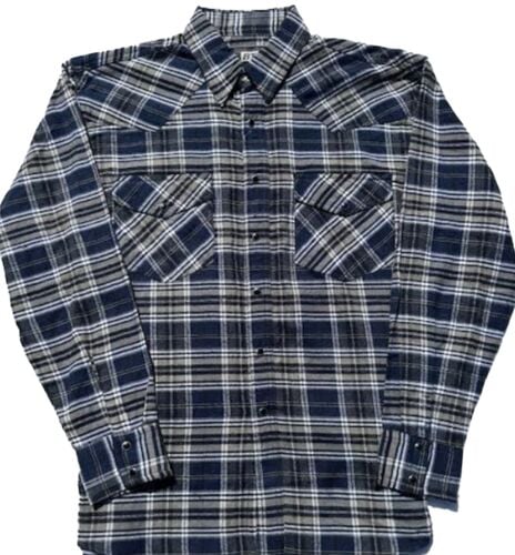 Men's Western Plaid Flannel Shirt in Assortment A - M-2XL