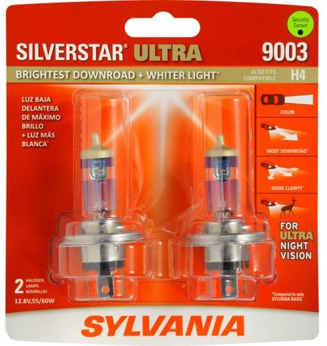 9003 SilverStar Ultra Halogen Headlight Bulb - 2 Pack