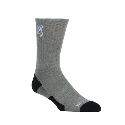 Men's 3-Pack Everyday Crew Socks in Heather Grey - L