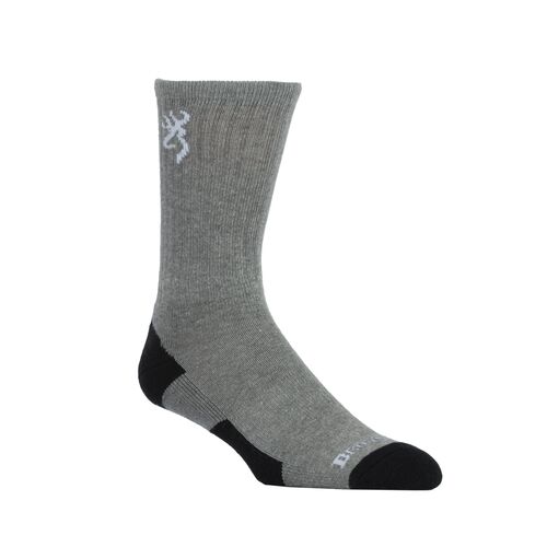Men's 3-Pack Everyday Crew Socks in Heather Grey - L