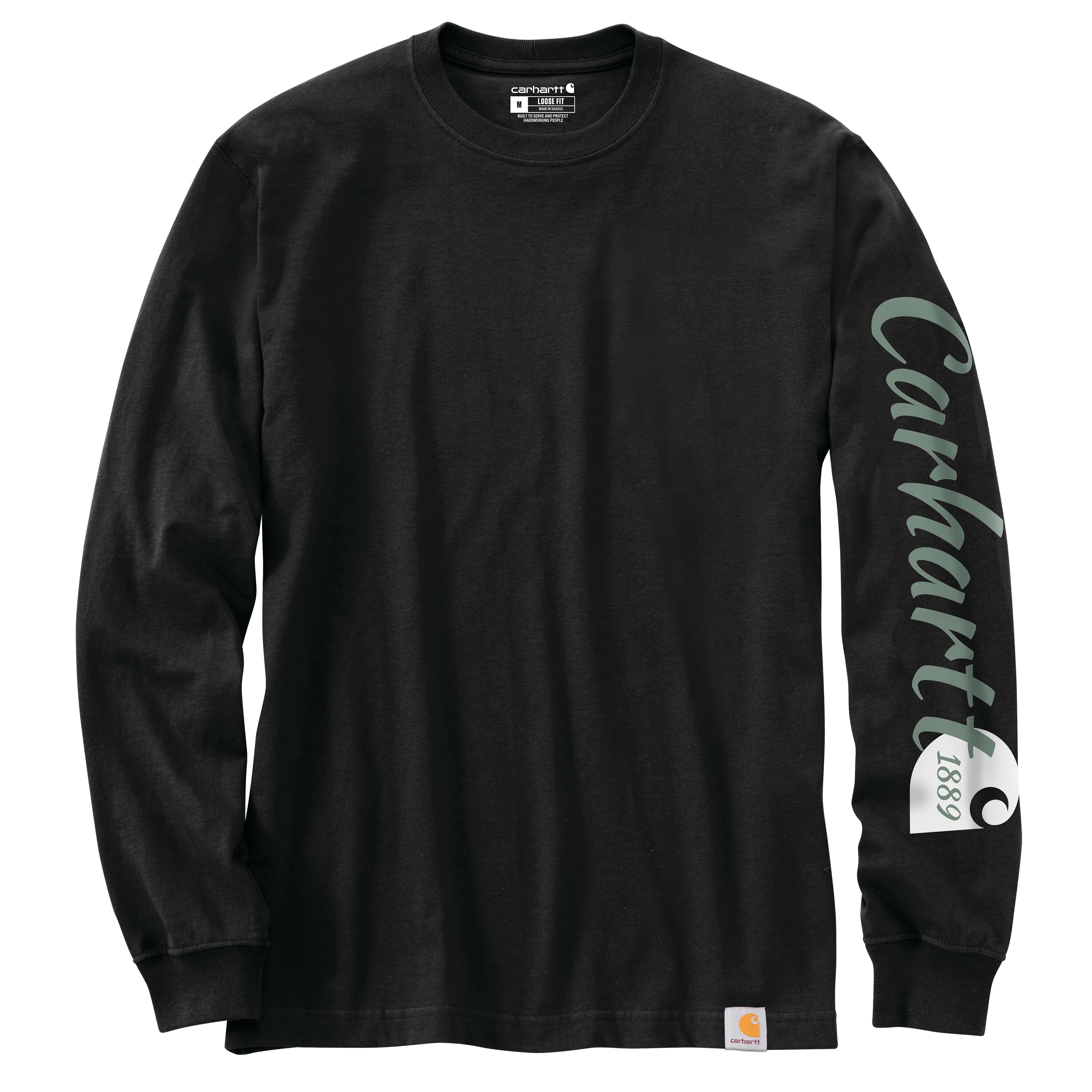 Carhartt Men's Loose Fit Heavyweight Long Sleeve Script