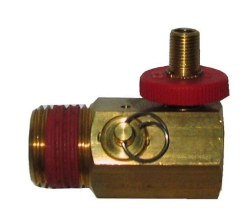 1/2 in. NPT Tank x 1/4 in. NPT Hose x 1/8 in. NPT Gauge Brass Air Tank Manifold