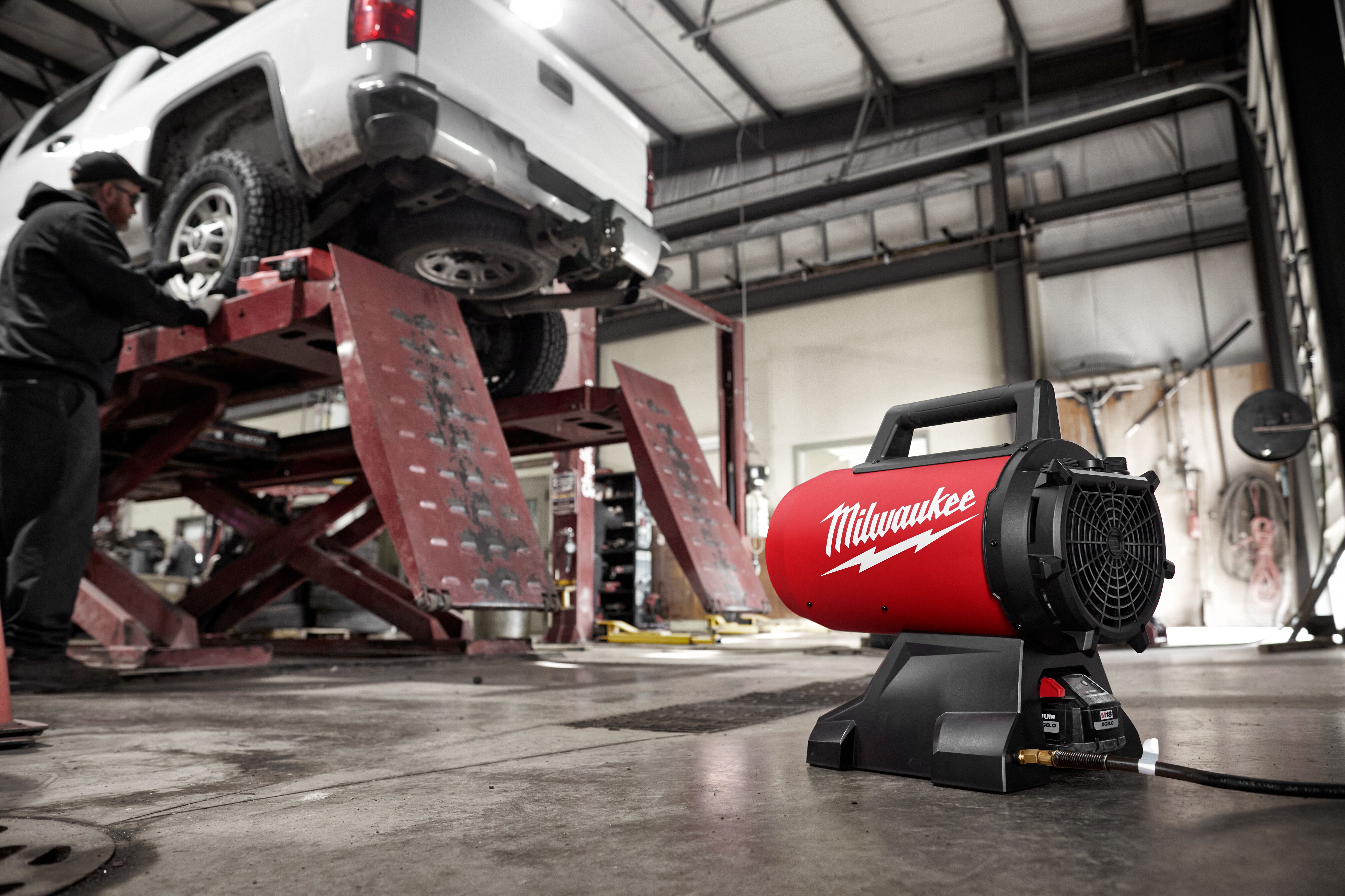 Forced Air Propane Heater Milwaukee Battery Operated Heater Forced