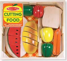 Cutting Food Wooden Play Food