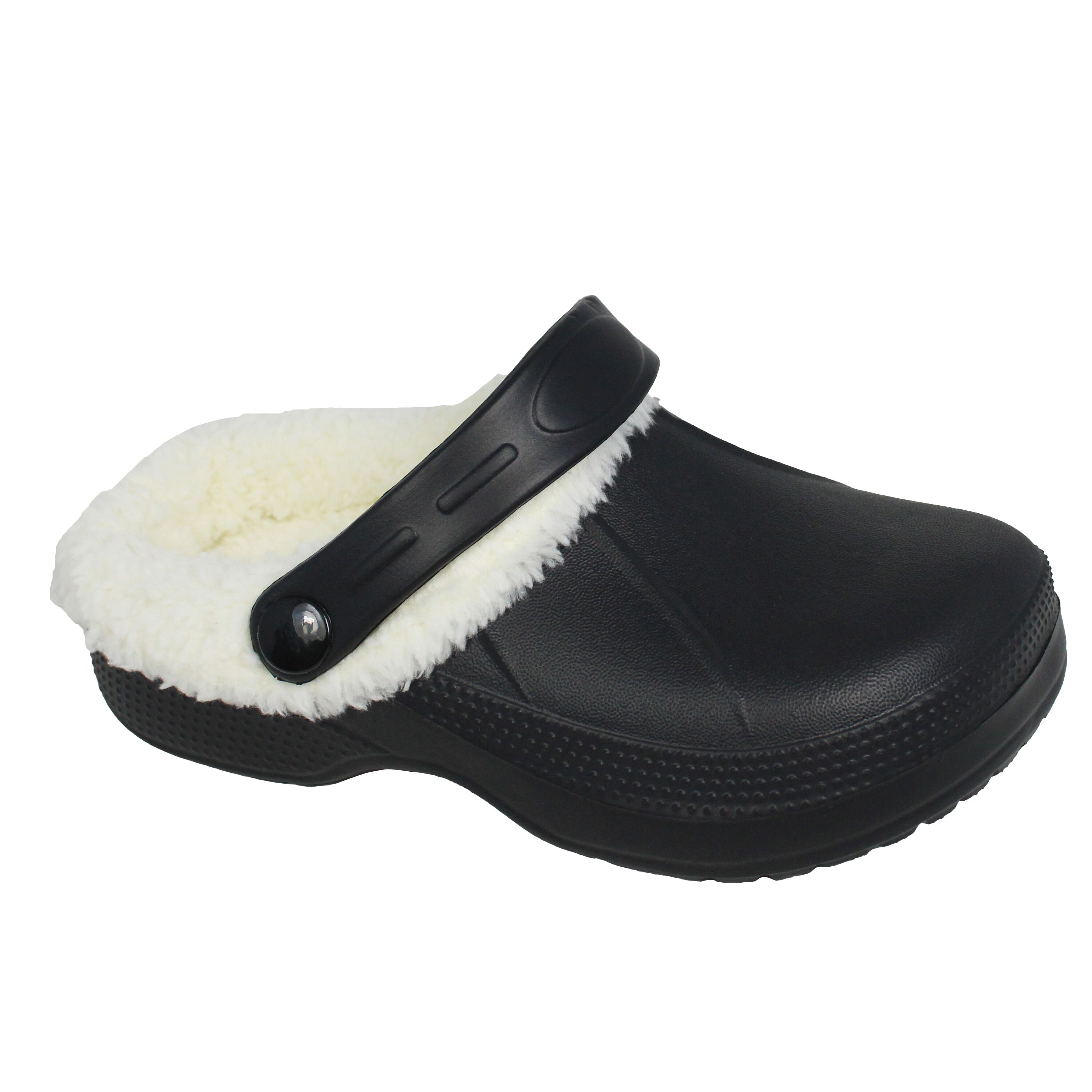Girls' Sherpa-Lined Solid Clogs